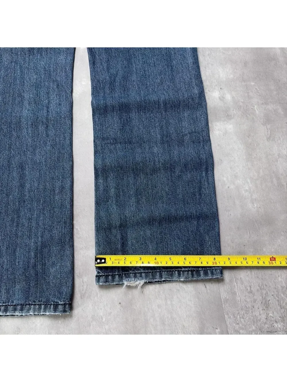 Y2K Dark Wash True Religion Grunge Billy Big T Straight Denim Jeans